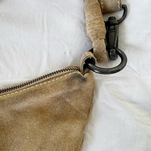 Free People Beige Suede Moon Shoulder Bag 🌙 - Picture 5 of 9